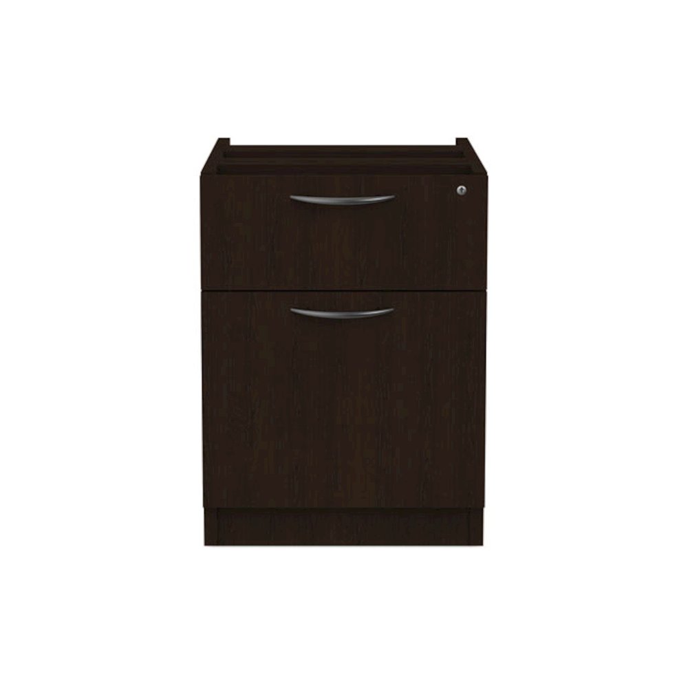 Alera Valencia Series Hanging Pedestal File, Left/Right, 2-Drawers: Box/File, Legal/Letter, Espresso, 15.63" x 20.5" x 19.25". Picture 1