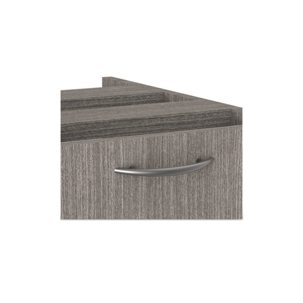 Alera Valencia Series Full Pedestal File, Left or Right, 2 Legal/Letter-Size File Drawers, Gray, 15.63" x 20.5" x 28.5". Picture 5