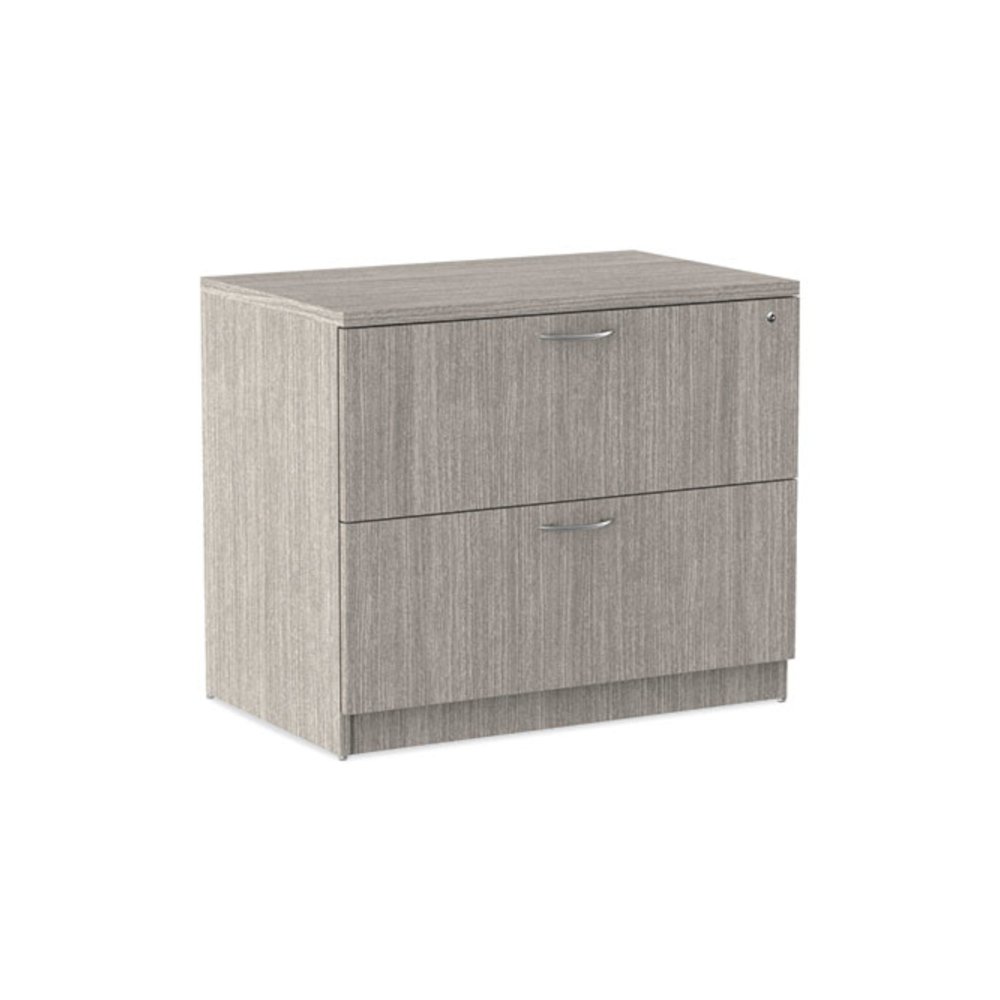 Alera Valencia Series Lateral File, 2 Legal/Letter-Size File Drawers, Gray, 34" x 22.75" x 29.5". Picture 9