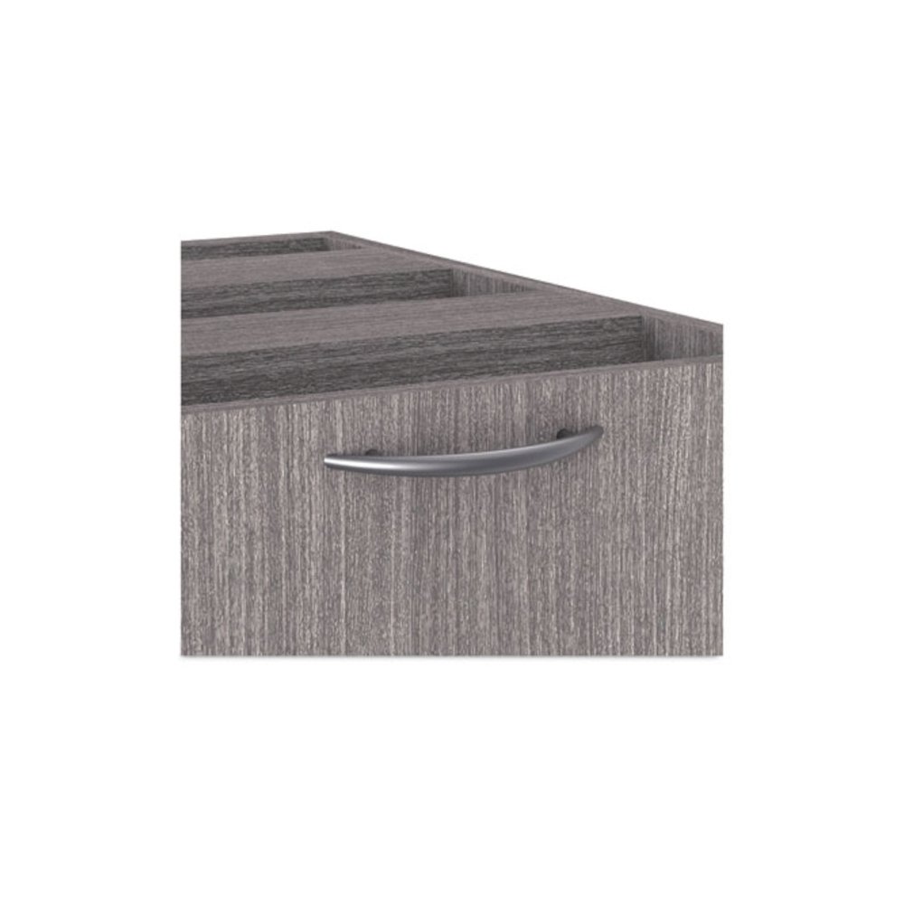 Alera Valencia Series Full Pedestal File, Left/Right, 3-Drawers: Box/Box/File, Legal/Letter, Gray, 15.63" x 20.5" x 28.5". Picture 5