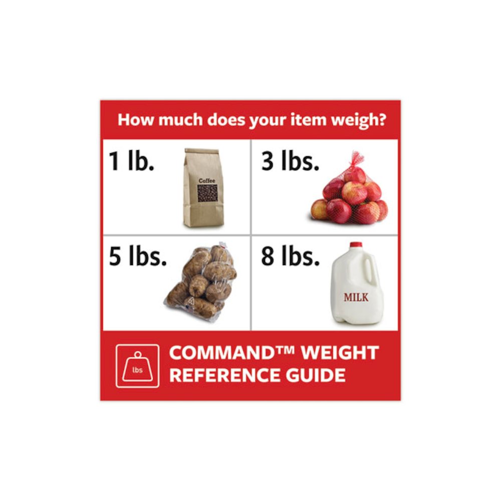 Damage-Free Hanging Picture Hanging Strip Pairs, Holds Up to 3.75 lb, Large: 0.75" x 3.65", White, 120/Pack. Picture 7