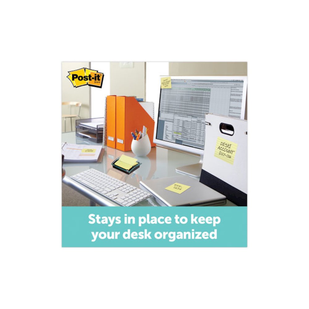 Original Canary Yellow Pop-up Refill, 3" x 3", Canary Yellow, 100 Sheets/Pad, 12 Pads/Pack. Picture 8