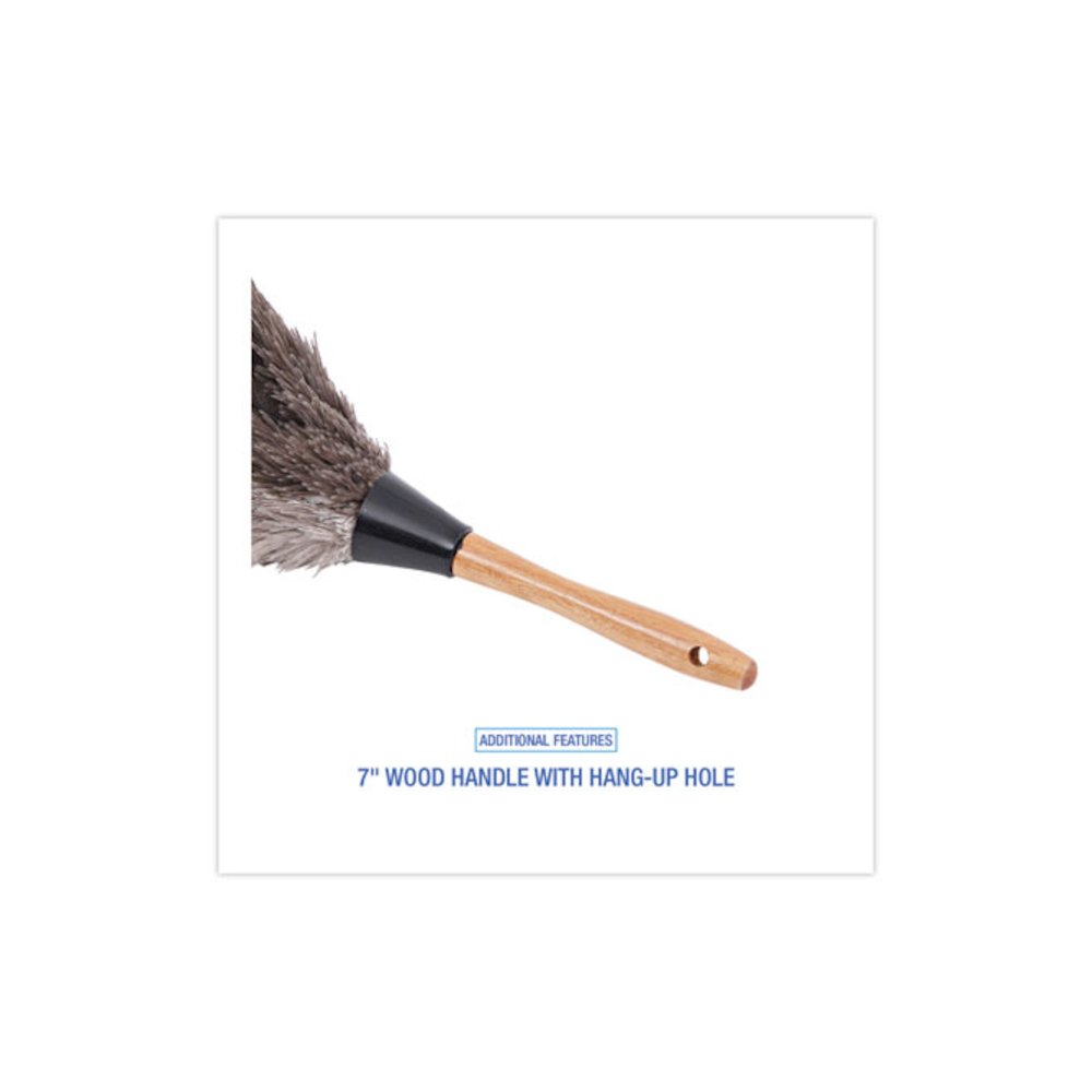 Professional Ostrich Feather Duster, 7" Wood Handle. Picture 3