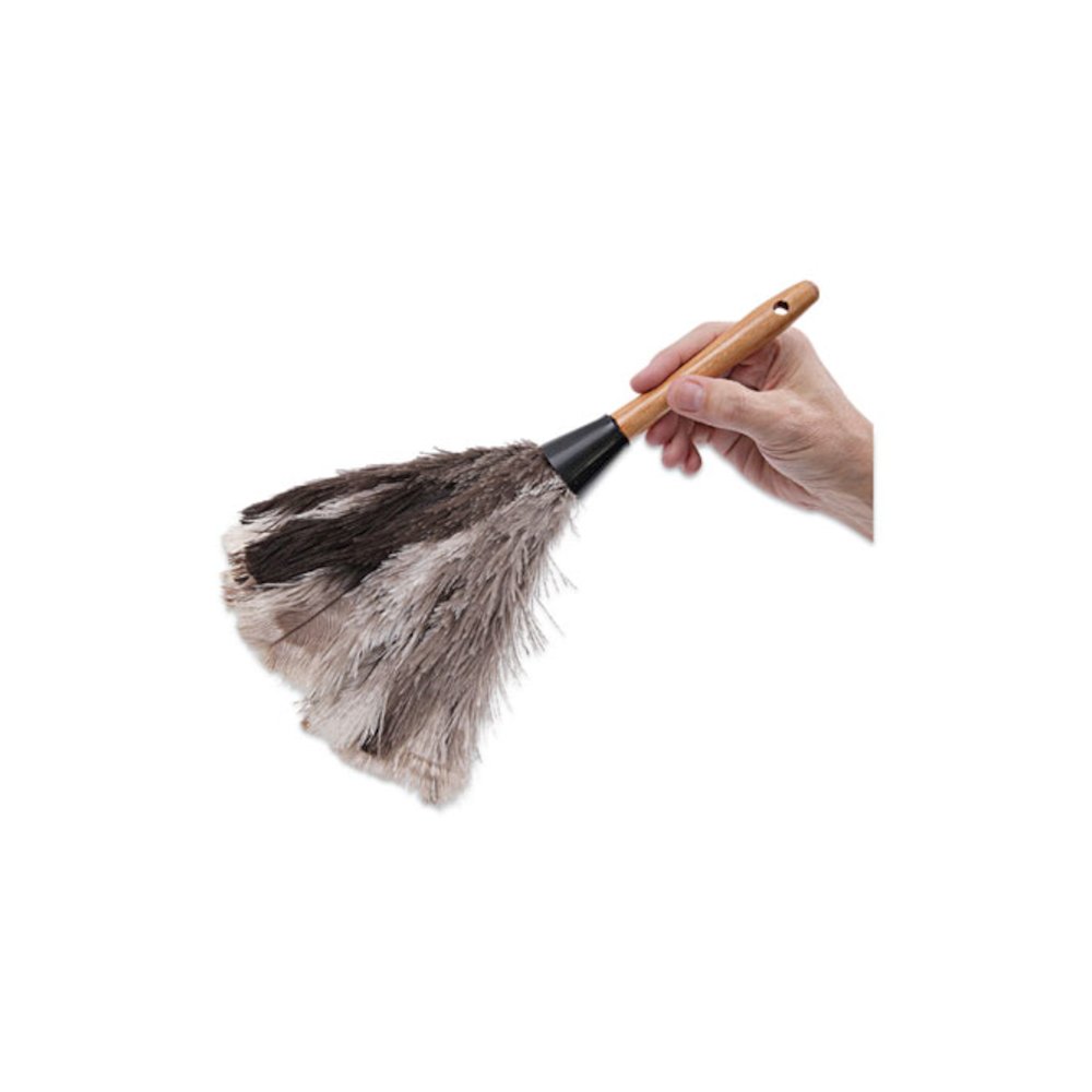 Professional Ostrich Feather Duster, 7" Wood Handle. Picture 6
