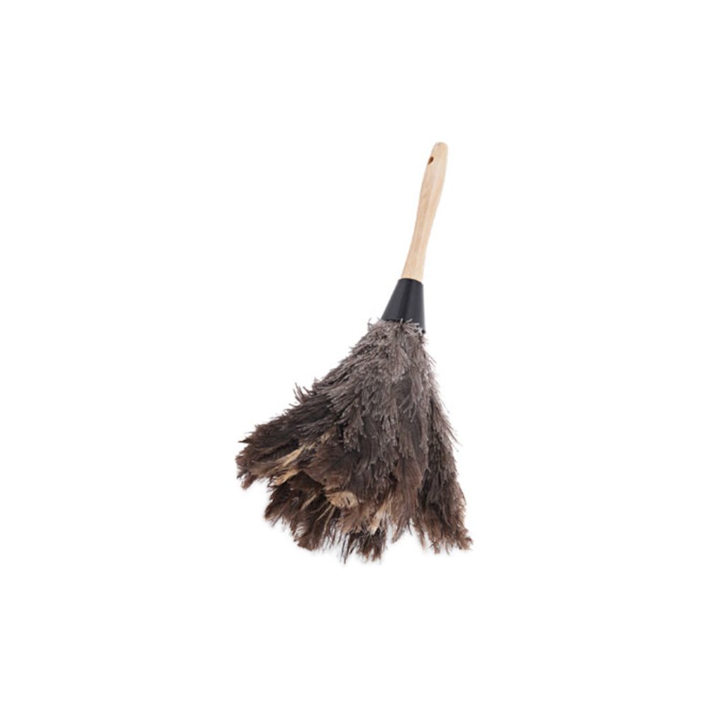 Professional Ostrich Feather Duster, 6" Wood Handle. Picture 1