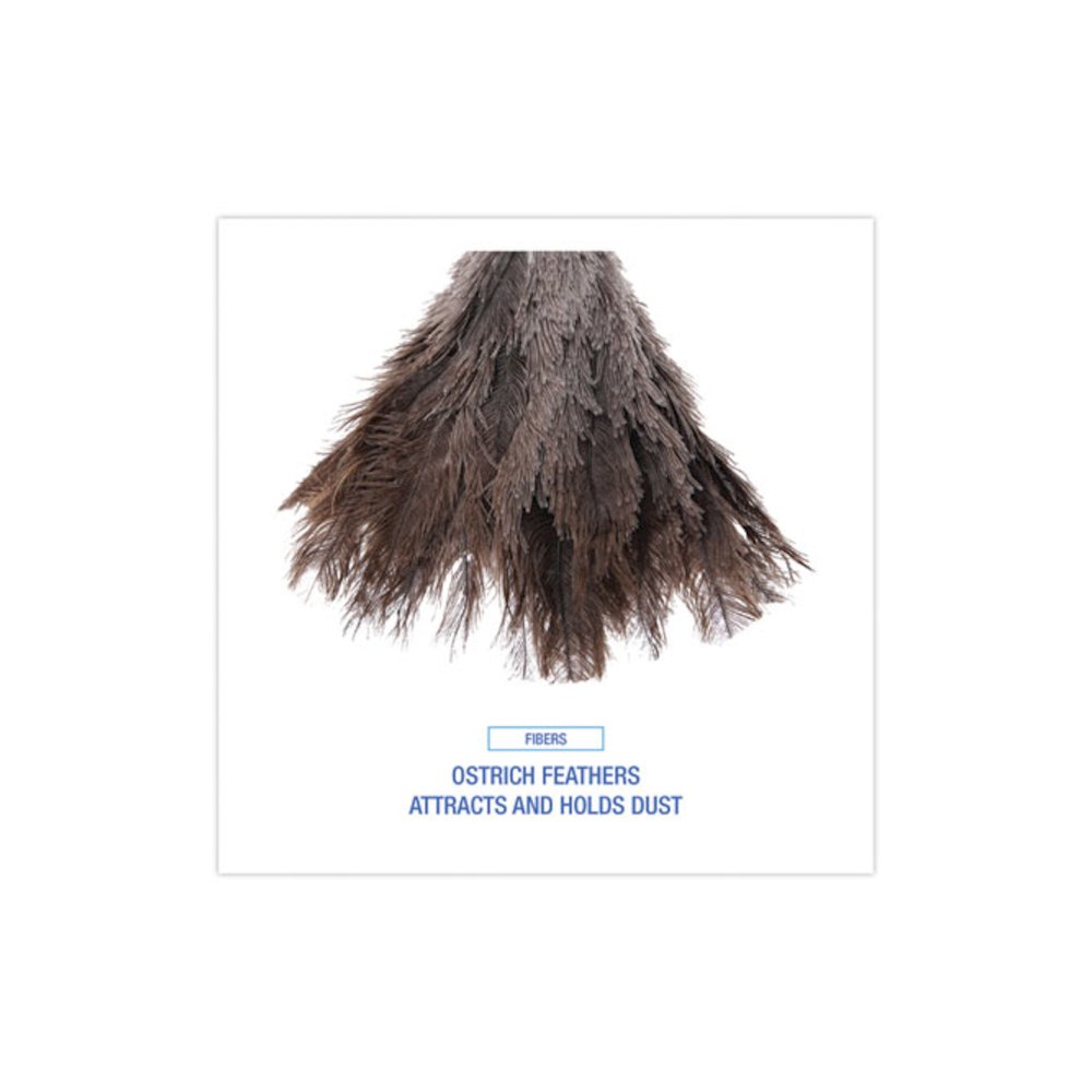 Professional Ostrich Feather Duster, 6" Wood Handle. Picture 4