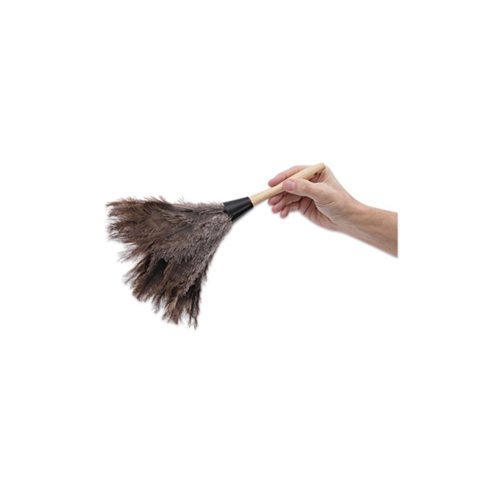 Professional Ostrich Feather Duster, 6" Wood Handle. Picture 6