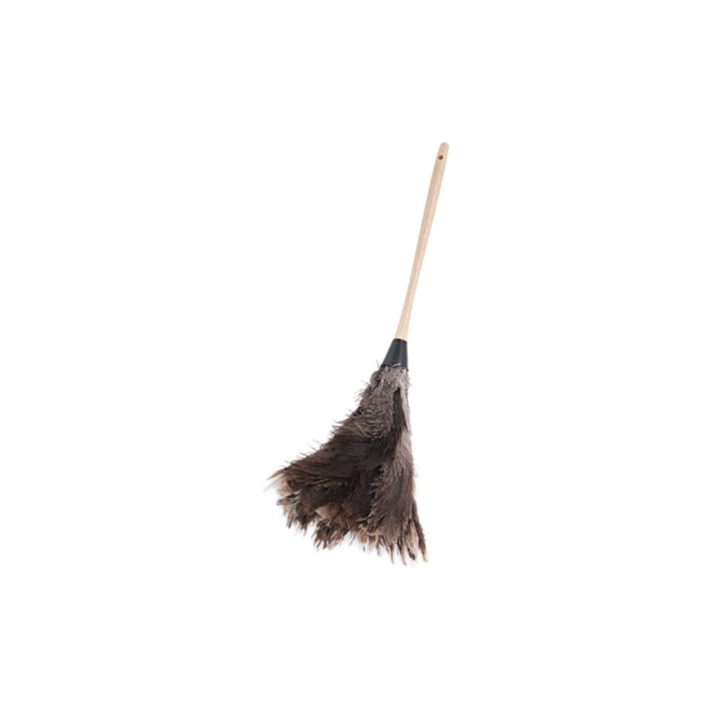 Professional Ostrich Feather Duster, 13" Wood Handle. Picture 1