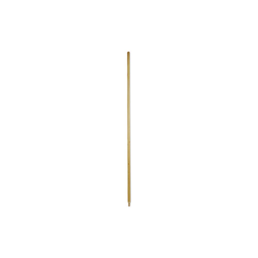 Heavy-Duty Threaded End Lacquered Hardwood Broom Handle, 1.13" dia x 60", Natural. Picture 2