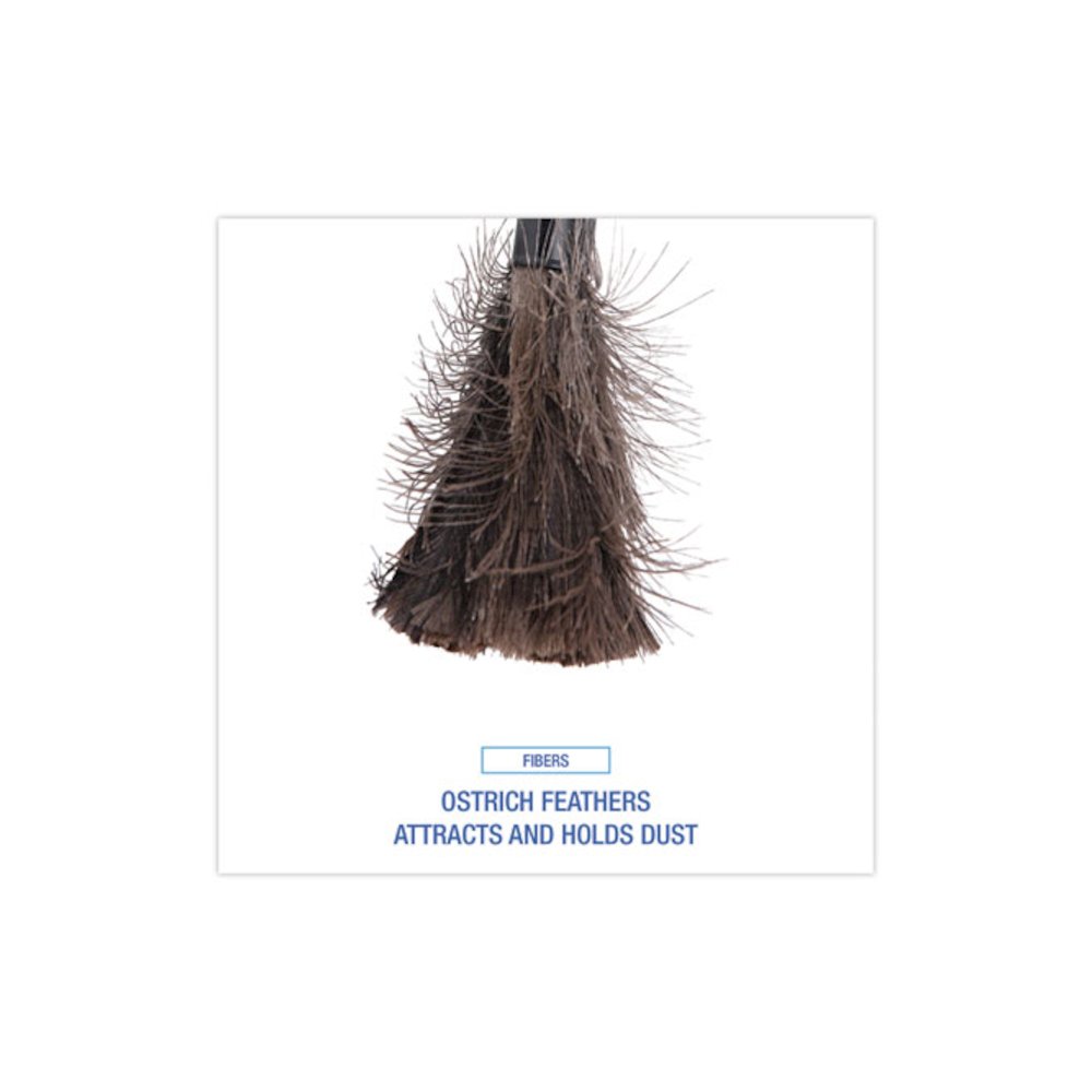 Ostrich Feather Duster, 9" to 14" Retractable Plastic Handle. Picture 4
