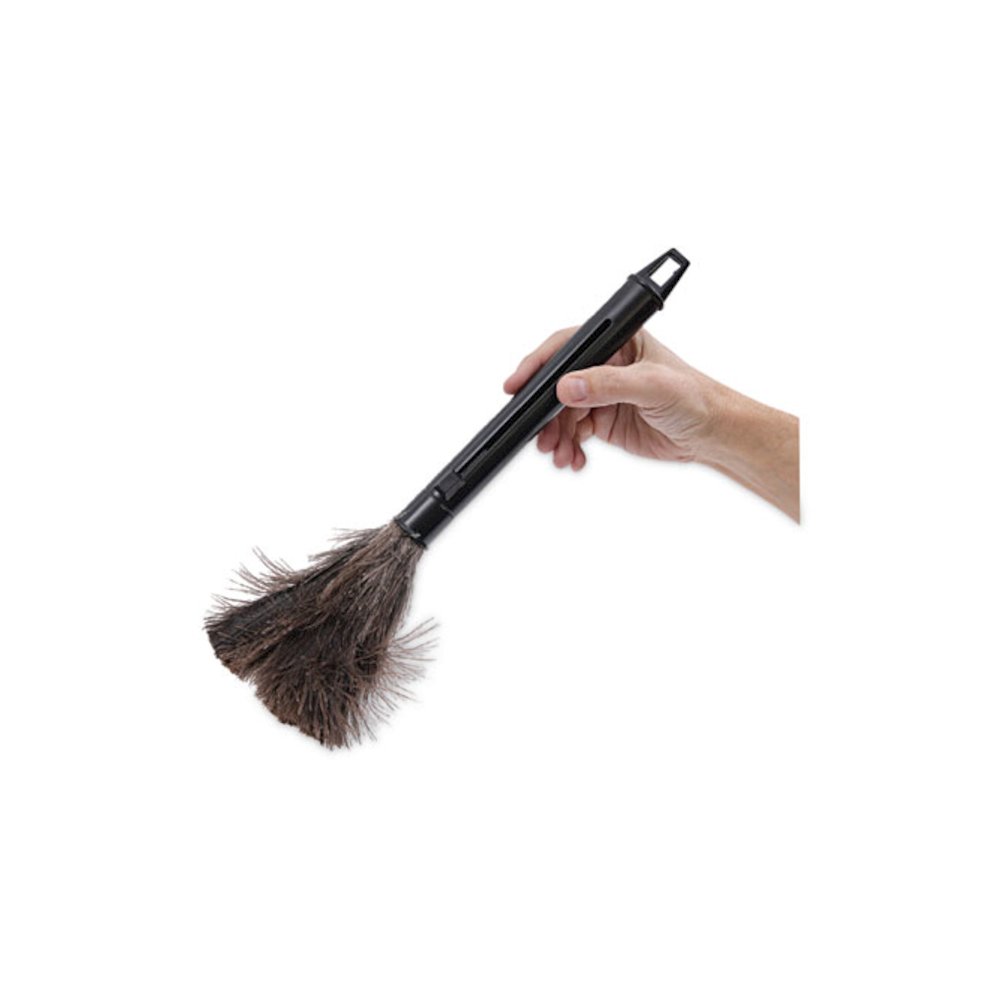 Ostrich Feather Duster, 9" to 14" Retractable Plastic Handle. Picture 6