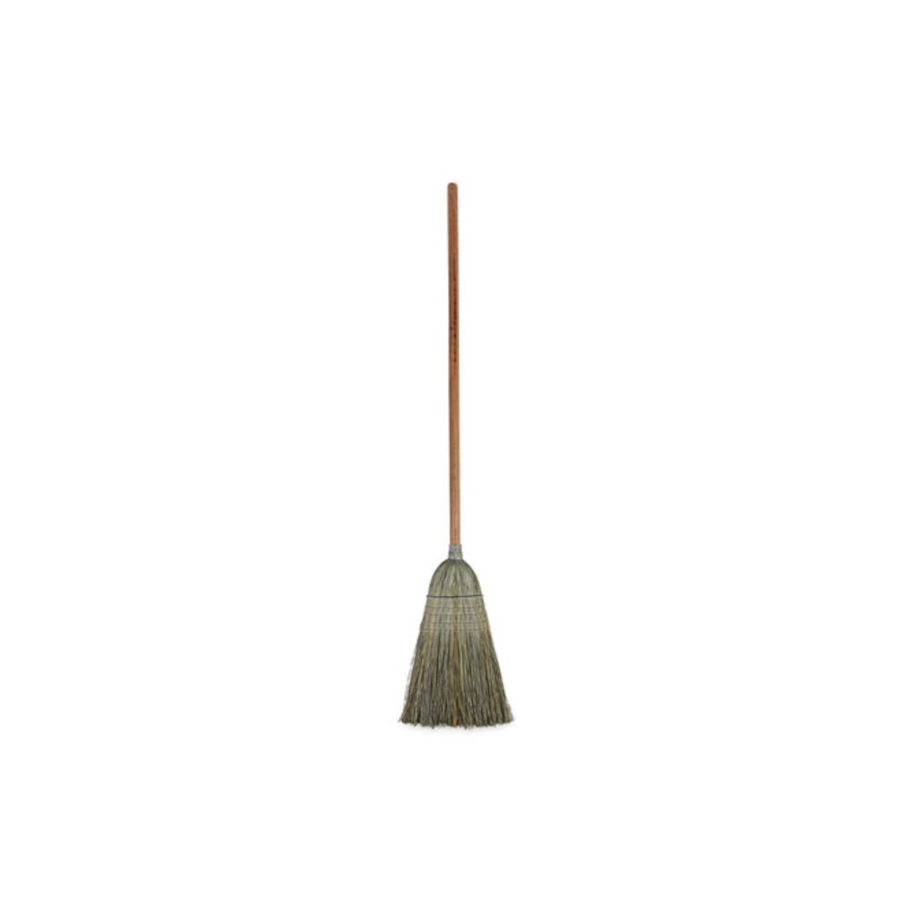 Warehouse Broom, Yucca/Corn Fiber Bristles, 56" Overall Length, Natural. Picture 1