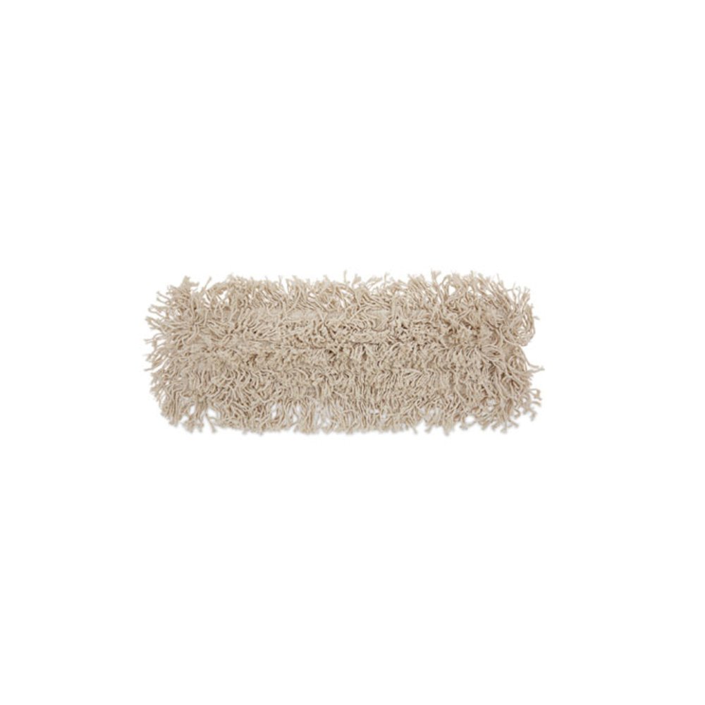 Industrial Dust Mop Head, Cotton, 18 x 3, White. Picture 1