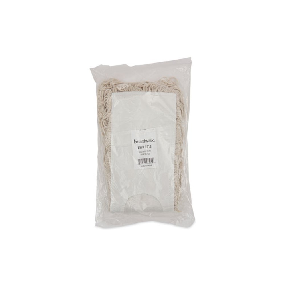 Industrial Dust Mop Head, Cotton, 18 x 3, White. Picture 6