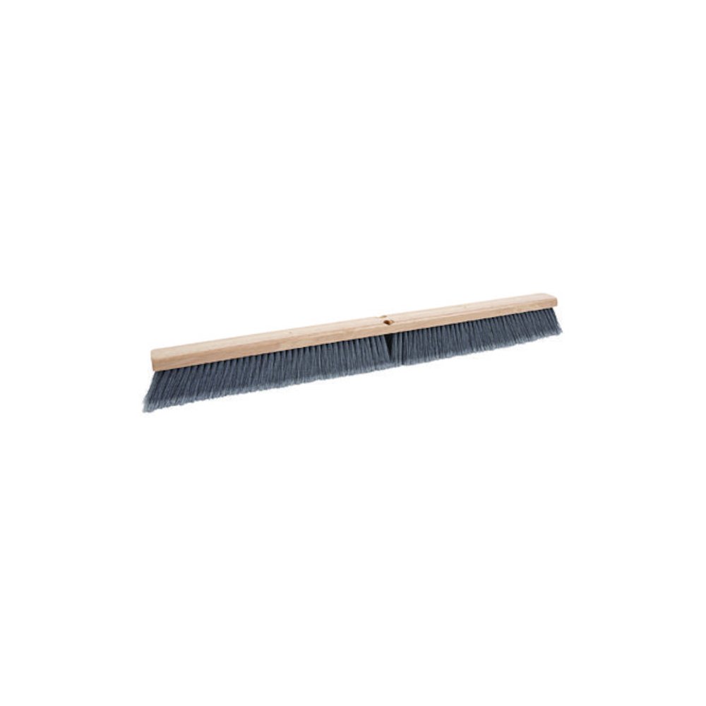 Floor Brush Head, 3" Gray Flagged Polypropylene Bristles, 36" Brush. Picture 2