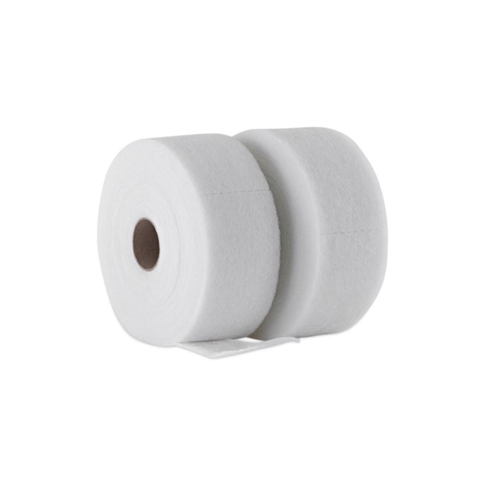 TrapEze Disposable Dusting Sheets, 5" x 125 ft, White, 250 Sheets/Roll, 2 Rolls/Carton. Picture 1