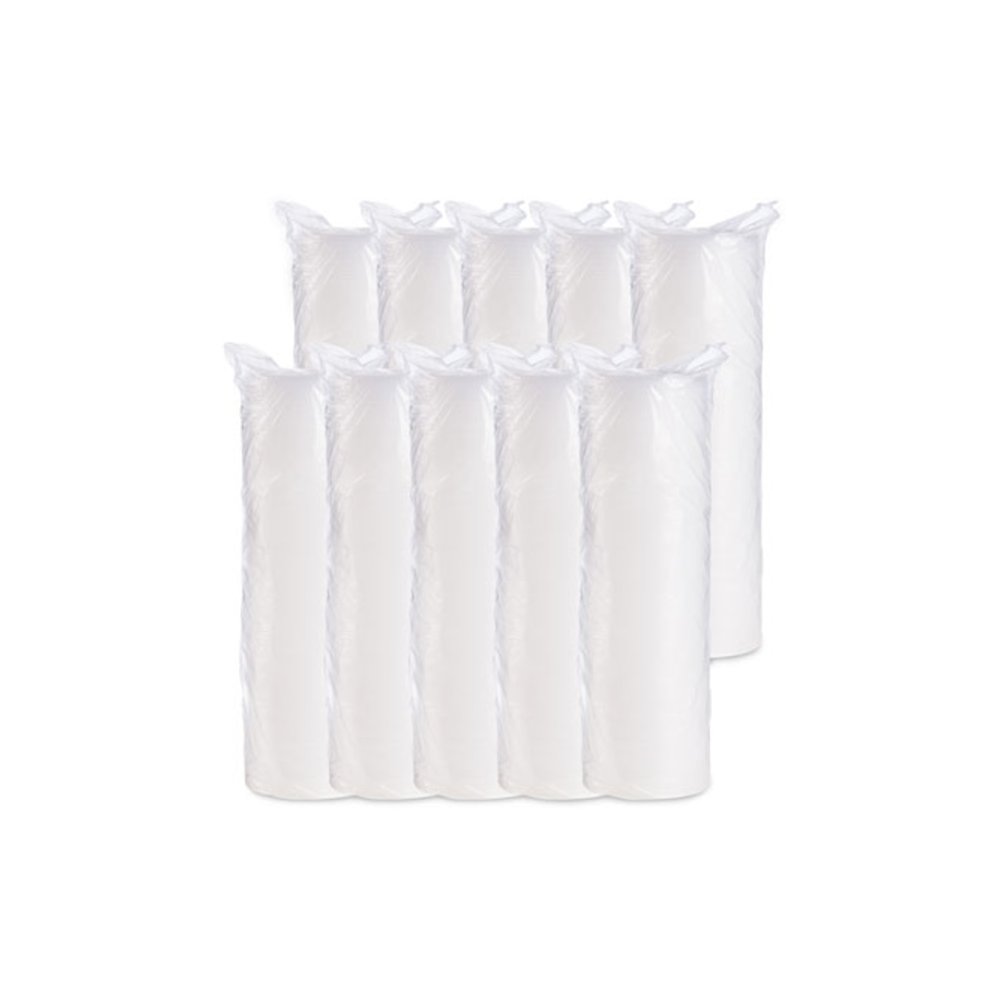 Plastic Lids for Foam Cups, Bowls and Containers, Flat, Vented, Fits 6 oz to 32 oz, Translucent, 100/Pack, 10 Packs/Carton. Picture 5