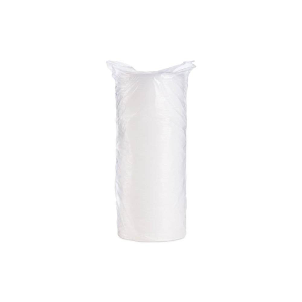Plastic Lids for Foam Cups, Bowls and Containers, Flat, Vented, Fits 6 oz to 32 oz, Translucent, 100/Pack, 10 Packs/Carton. Picture 4