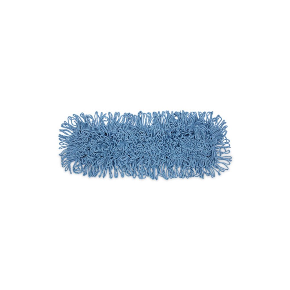 Dust Mop Head, Looped-End, Cotton/Synthetic Fibers, 24 x 5, Blue. Picture 1