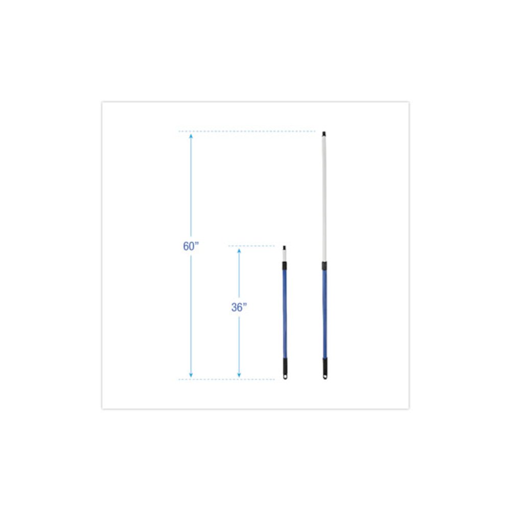 Telescopic Handle for MicroFeather Duster, 36" to 60" Handle, Blue. Picture 2