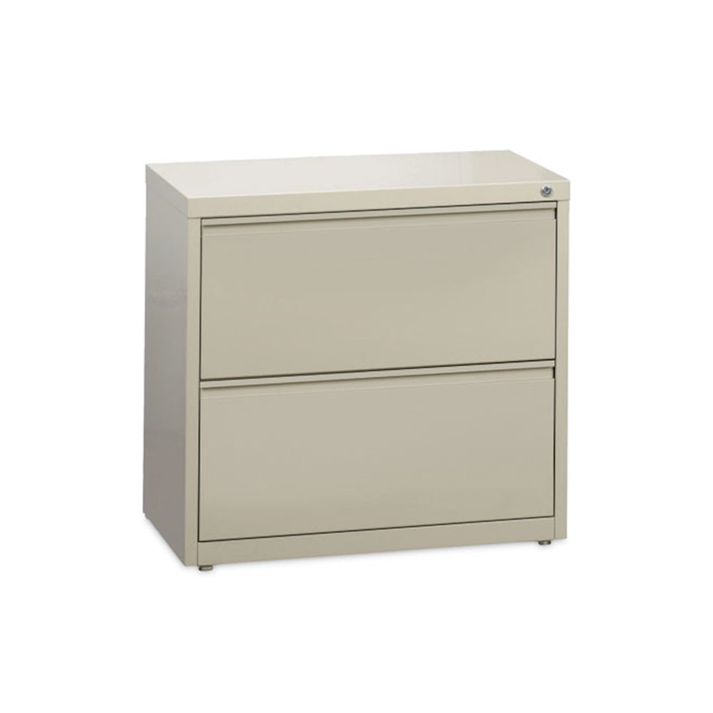 Lateral File Cabinet, 2 Letter/Legal/A4-Size File Drawers, Putty, 30 x 18.62 x 28. Picture 1