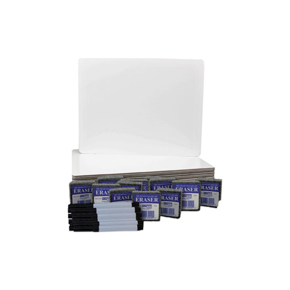 Dry-Erase Board Set, 12" x 9", White Surface, 12/Pack. Picture 2