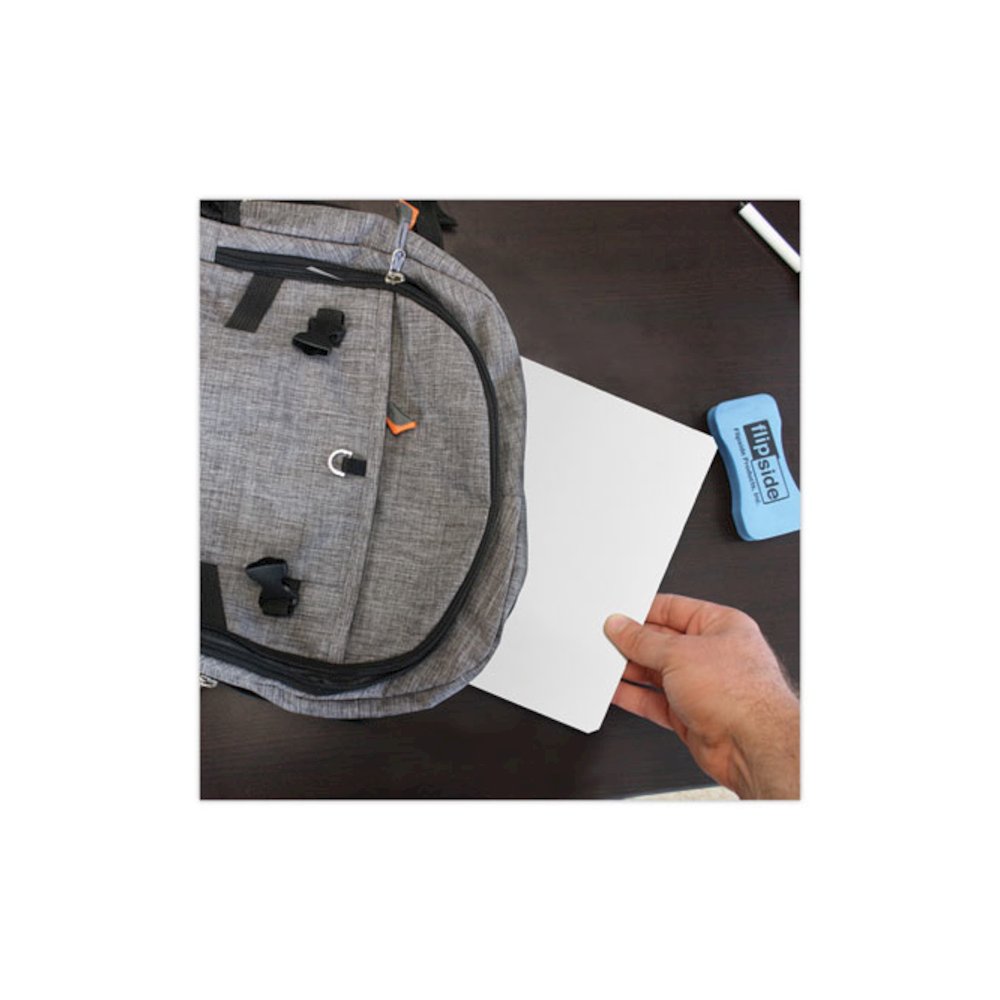 Dry Erase Board, 12" x 9", White Surface, 12/Pack. Picture 3