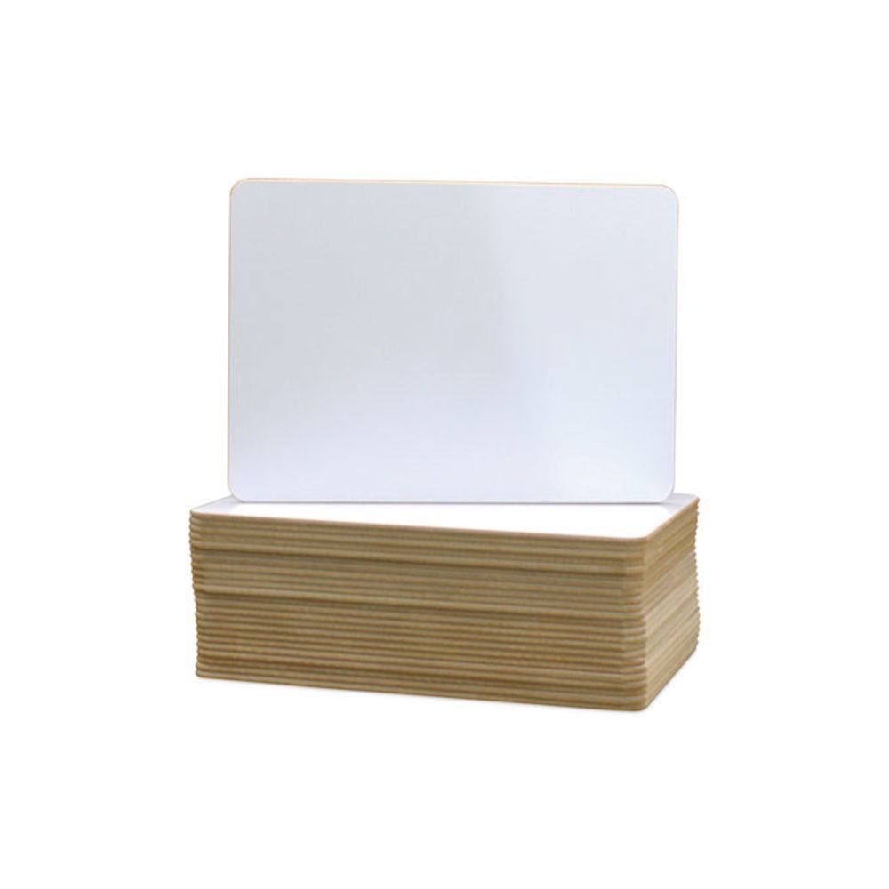 Two-Sided Dry Erase Board, 7" x 5", White Surface, 24/Pack. Picture 2