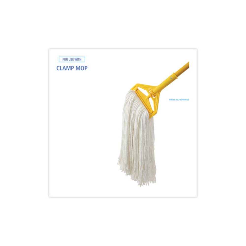 Cut-End Wet Mop Head, Rayon, No. 32, White, 12/Carton. Picture 3