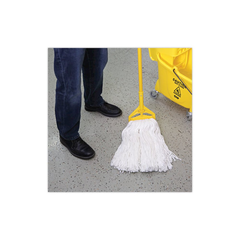 Cut-End Wet Mop Head, Rayon, No. 32, White, 12/Carton. Picture 5