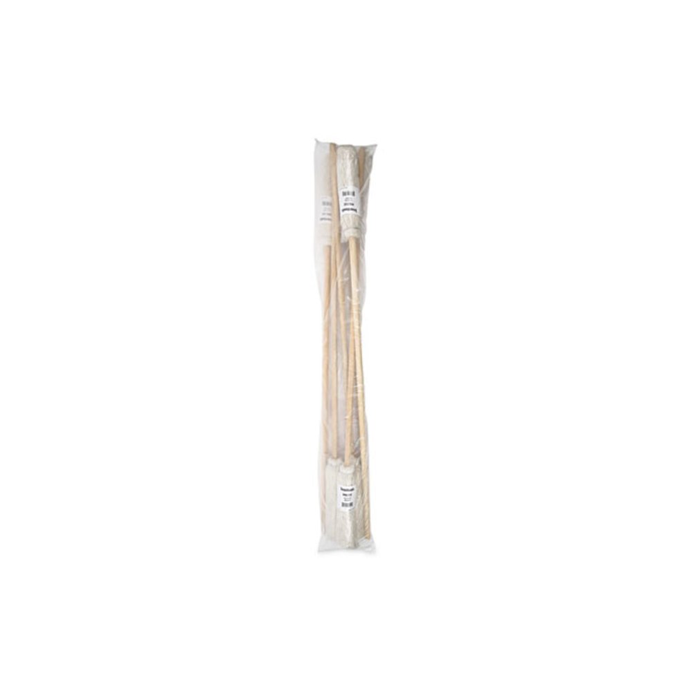 Handle/Deck Mops, #12 White Cotton Head, 48" Natural Wood Handle, 6/Pack. Picture 5