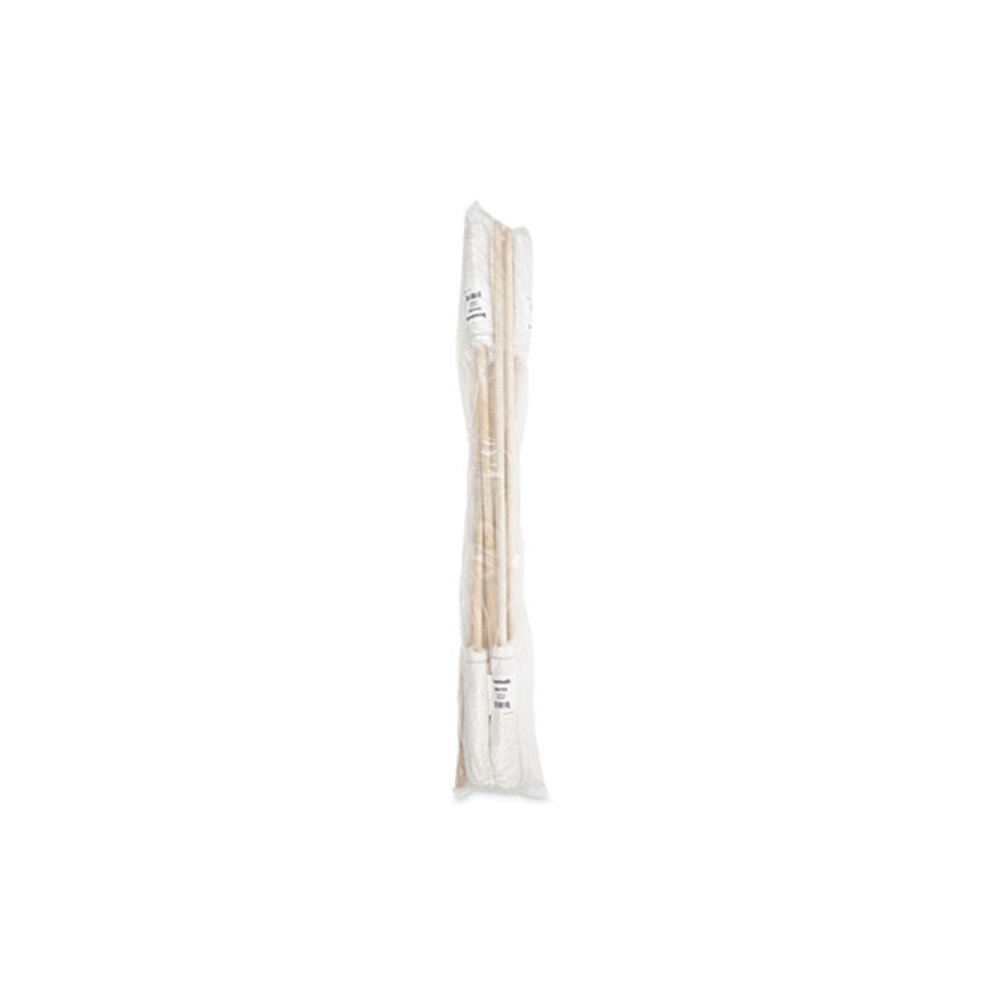 Handle/Deck Mops, #12 White Rayon Head, 48" Natural Wood Handle, 6/Pack. Picture 5