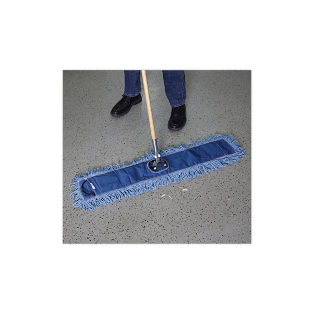 Clip-On Dust Mop Frame, 36 x 5, Zinc Plated, Black. Picture 5