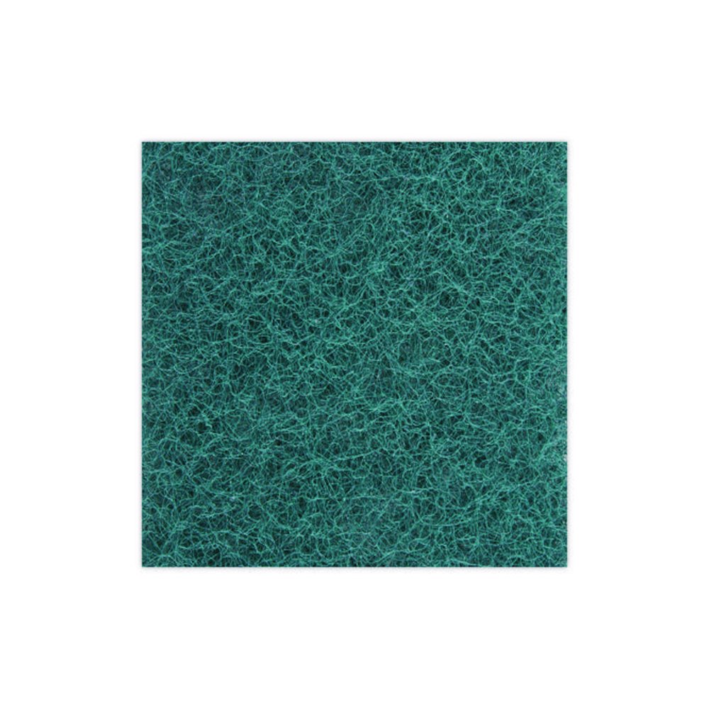 Heavy-Duty Scouring Pad, 6 x 9, Green, 15/Carton. Picture 7