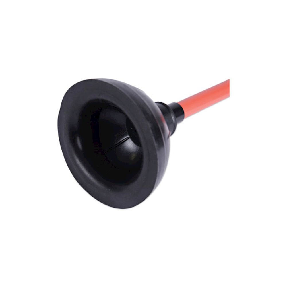 Toilet Plunger, 18" Plastic Handle, 5.63" dia, Red/Black, 6/Carton. Picture 6