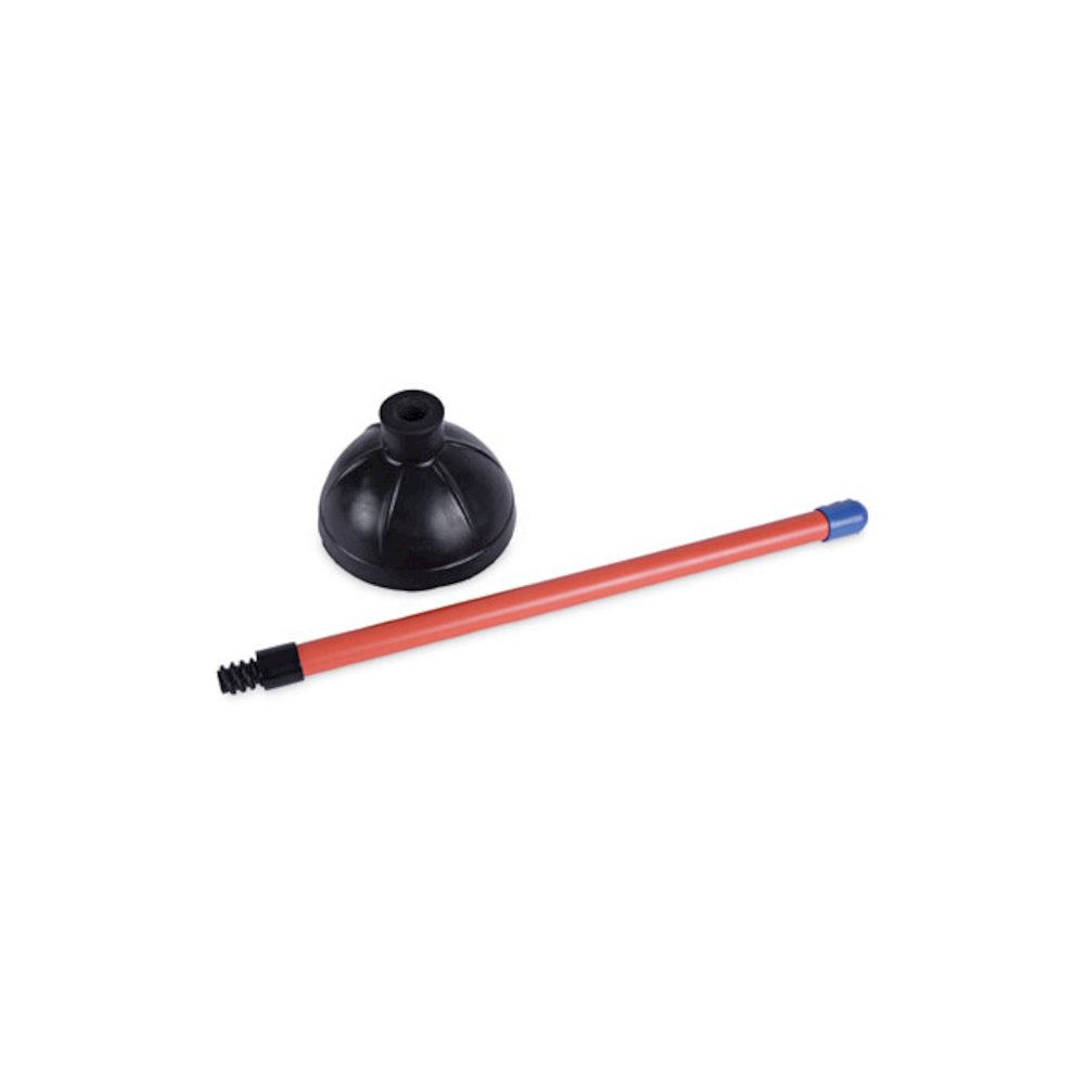 Toilet Plunger, 18" Plastic Handle, 5.63" dia, Red/Black, 6/Carton. Picture 7