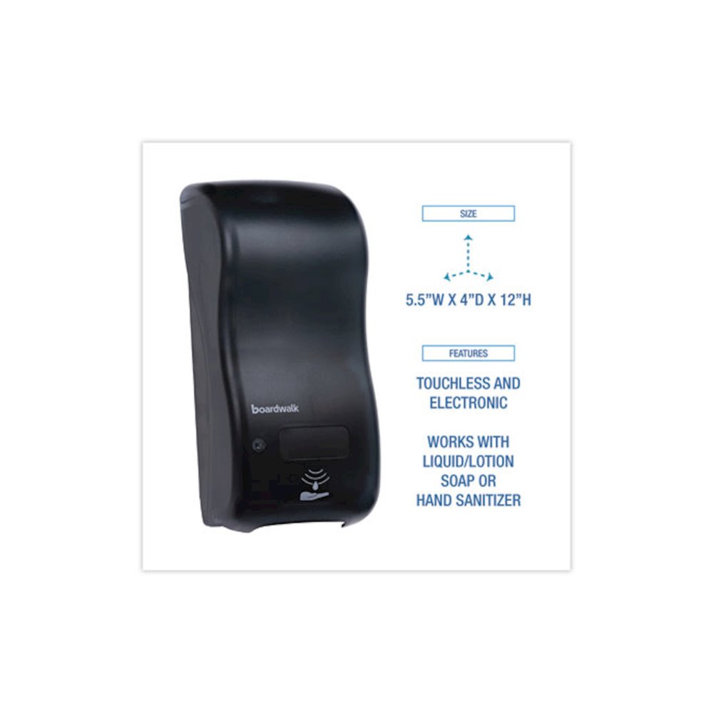 Bulk Fill Soap Dispenser, 900 mL, 5.5 x 4 x 12, Black. Picture 2