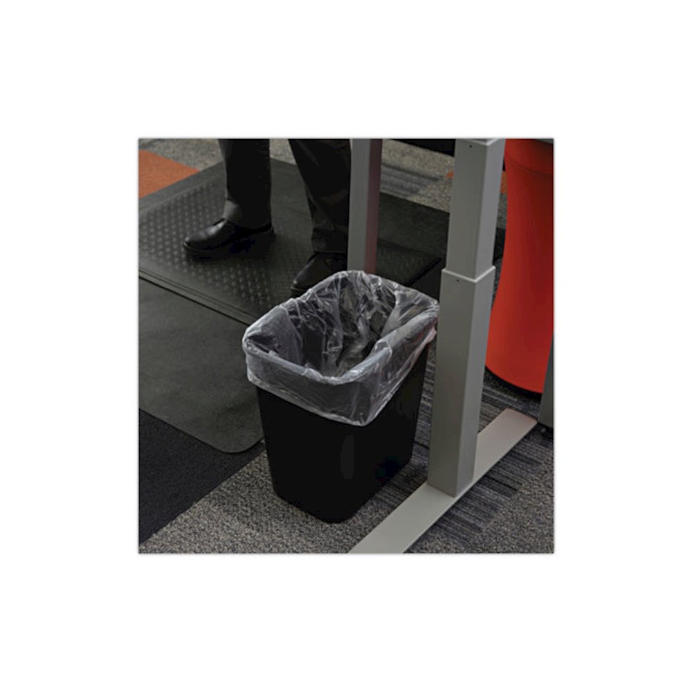 High-Density Can Liners, 10 gal, 6 mic, 24" x 23", Natural, Perforated Roll, 50 Bags/Roll, 20 Rolls/Carton. Picture 5