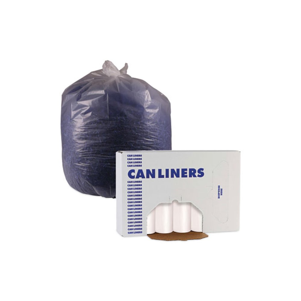High-Density Can Liners, 16 gal, 6 mic, 24" x 33", Natural, Perforated Roll, 50 Bags/Roll, 20 Rolls/Carton. Picture 6