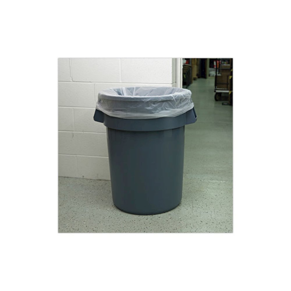 High-Density Can Liners, 45 gal, 13 mic, 40" x 46", Natural, Perforated Roll, 25 Bags/Roll, 10 Rolls/Carton. Picture 5