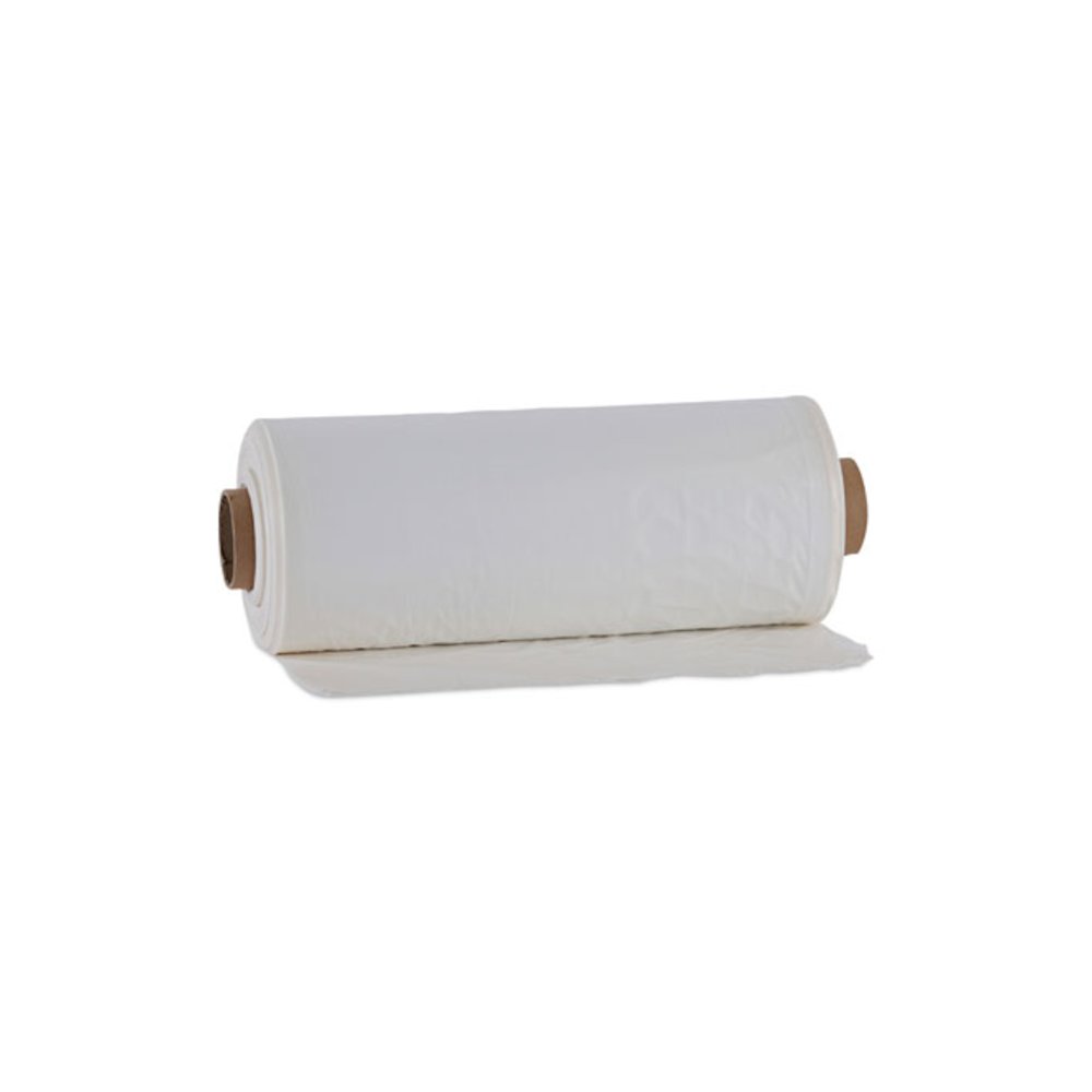 Industrial Can Liner Rolls, 60 gal, 1.8 mil, 21" x 17" x 63", Clear, 75/Carton. Picture 1