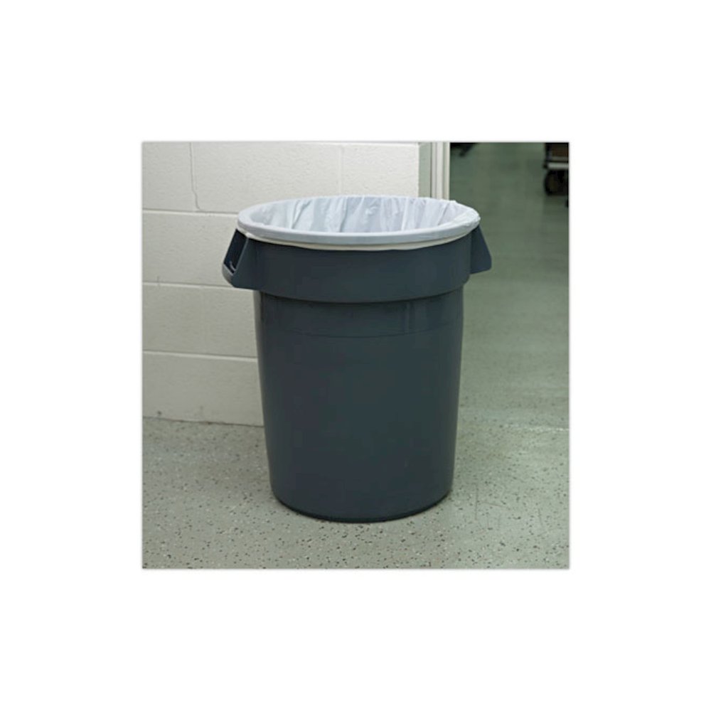 High Density Industrial Can Liners Flat Pack, 33 gal, 16 mic, 33" x 40", Natural, Flat Pack, 200/Carton. Picture 5