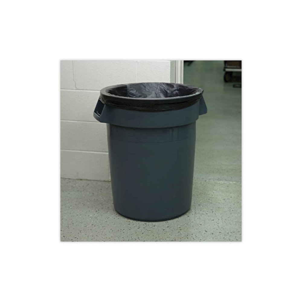 Linear Low Density Industrial Can Liners, 30 gal, 0.65 mil, 30" x 36", Black, Flat Pack, 200/Carton. Picture 5