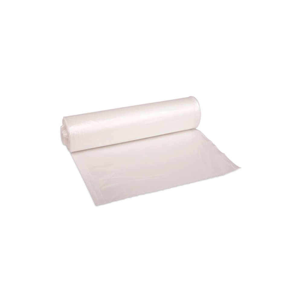 High Density Industrial Can Liners Coreless Rolls, 30 gal, 16 mic, 30" x 37", Natural, Perforated, 25 Bags/Roll, 20 Rolls/CT. Picture 1