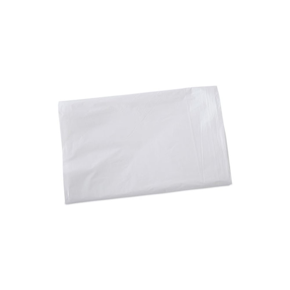 Linear Low Density Industrial Can Liners, 16 gal, 0.5 mil, 24" x 32", White, Flat Pack, 500/Carton. Picture 1