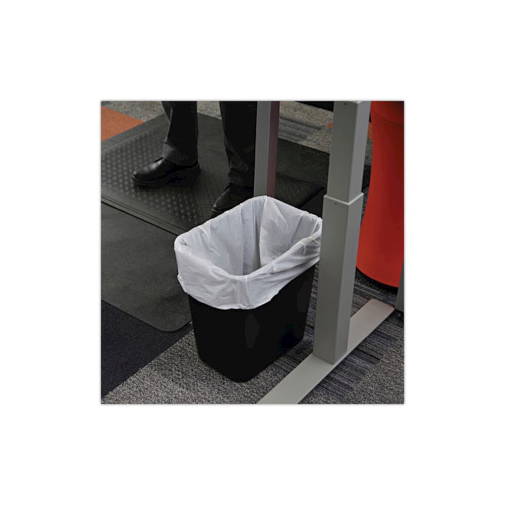 Linear Low Density Industrial Can Liners, 16 gal, 0.5 mil, 24" x 32", White, Flat Pack, 500/Carton. Picture 5