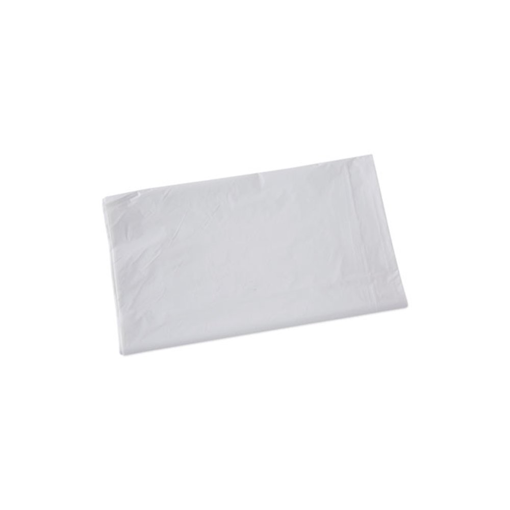 Linear Low Density Industrial Can Liners, 33 gal, 0.9 mil, 33" x 39", White, Flat Pack, 100/Carton. Picture 1