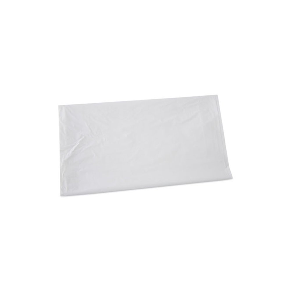 Linear Low Density Industrial Can Liners, 45 gal, 0.9 mil, 40" x 46", White, Flat Pack, 100/Carton. Picture 1