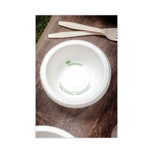 EarthChoice Pressware Compostable Dinnerware, Bowl, Paper, 12 oz, White, 750/Carton. Picture 3