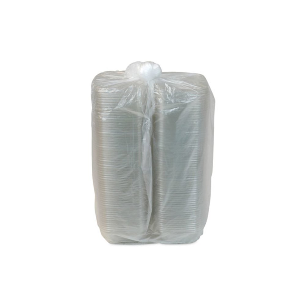EarthChoice Square Recycled Bowl, 16 oz, 5 x 5 x 1.75, Clear, Plastic, 504/Carton. Picture 3
